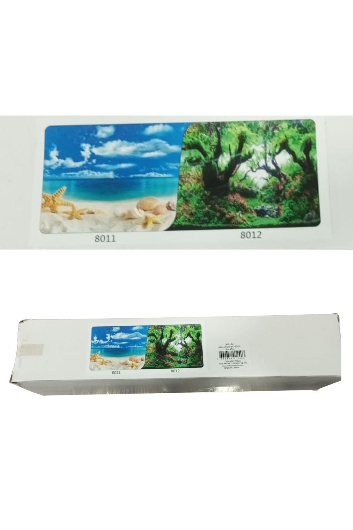 Çift Taraflı Akvaryum Arka Fonu (Akvaryum Posteri) 50 cm