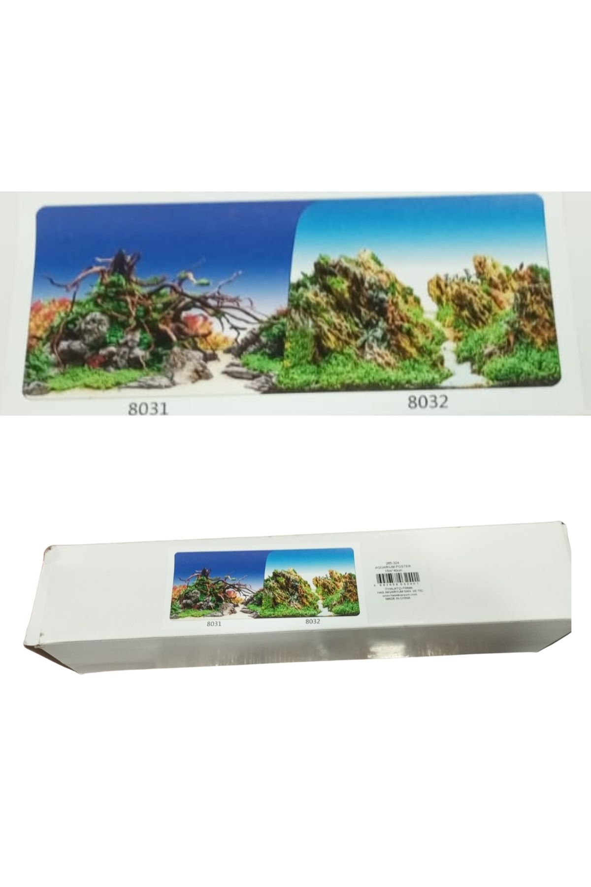 Çift Taraflı Akvaryum Arka Fonu (Akvaryum Posteri) 50 cm