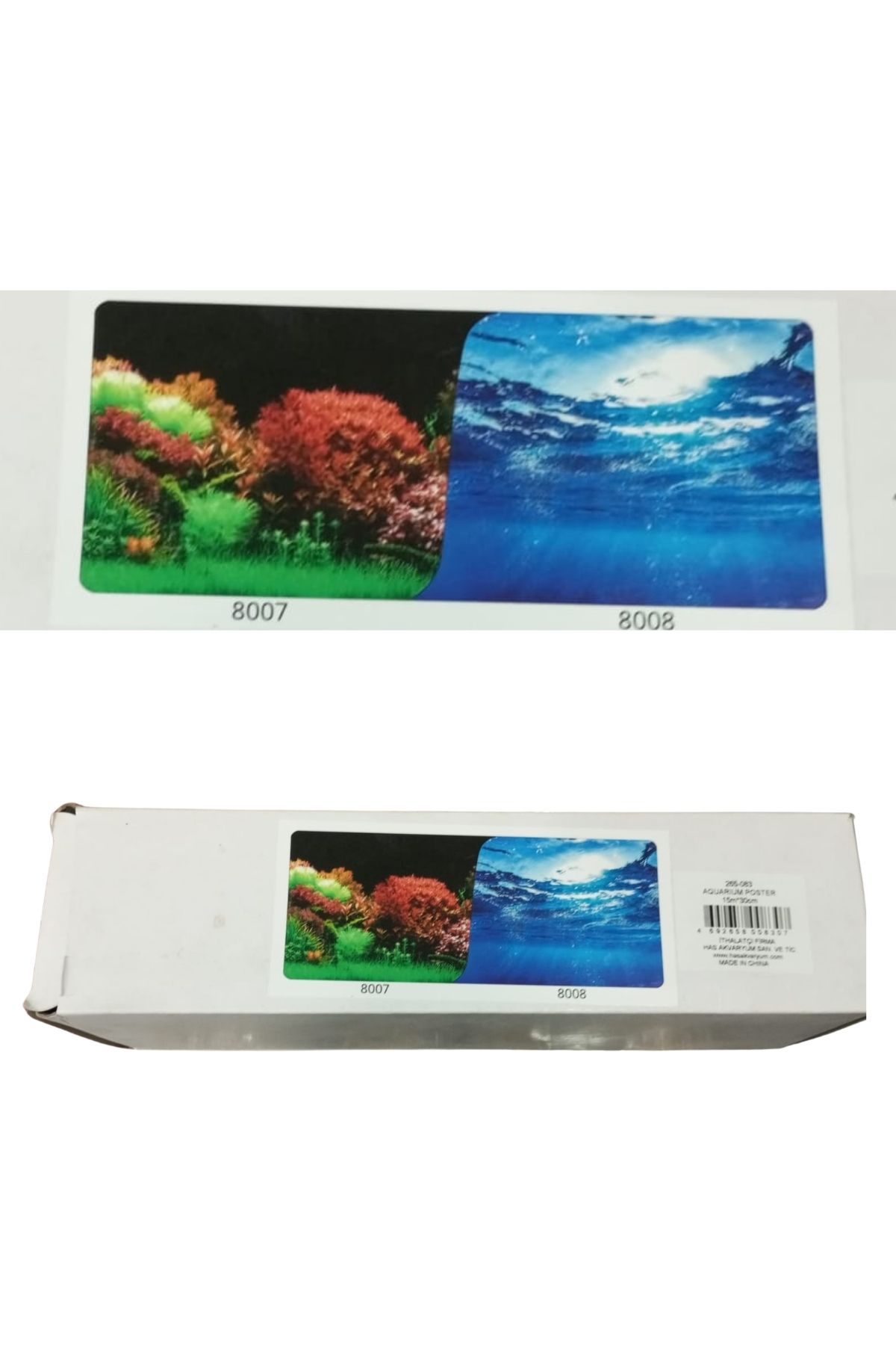 Çift Taraflı Akvaryum Arka Fonu (Akvaryum Posteri) 50 cm