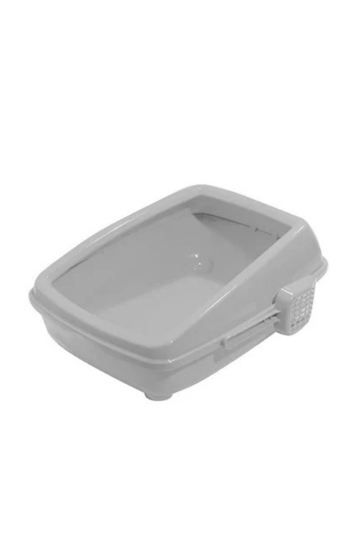 Açık Kedi Tuvalet Kum Kabı Gri17*37*50 cm