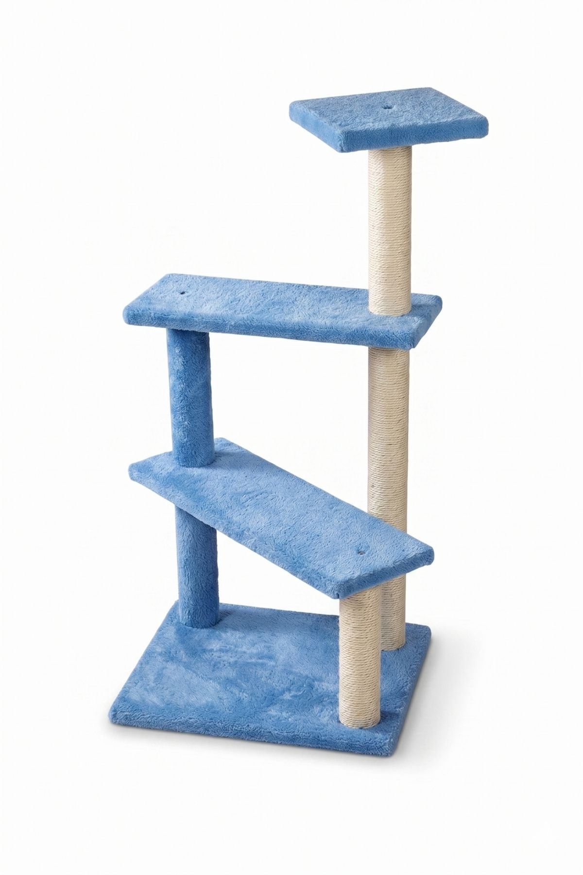 3 Katlı Kedi Tırmalama Tahtası Mavi