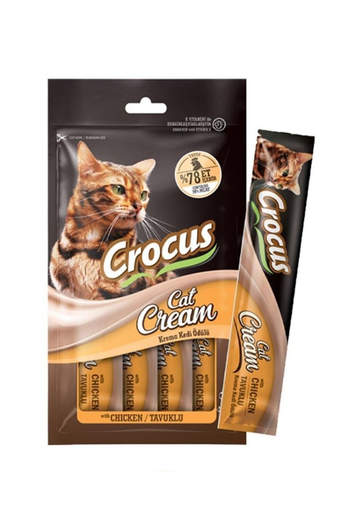 Tavuklu Kedi Krema Ödül Maması 4X15 gr