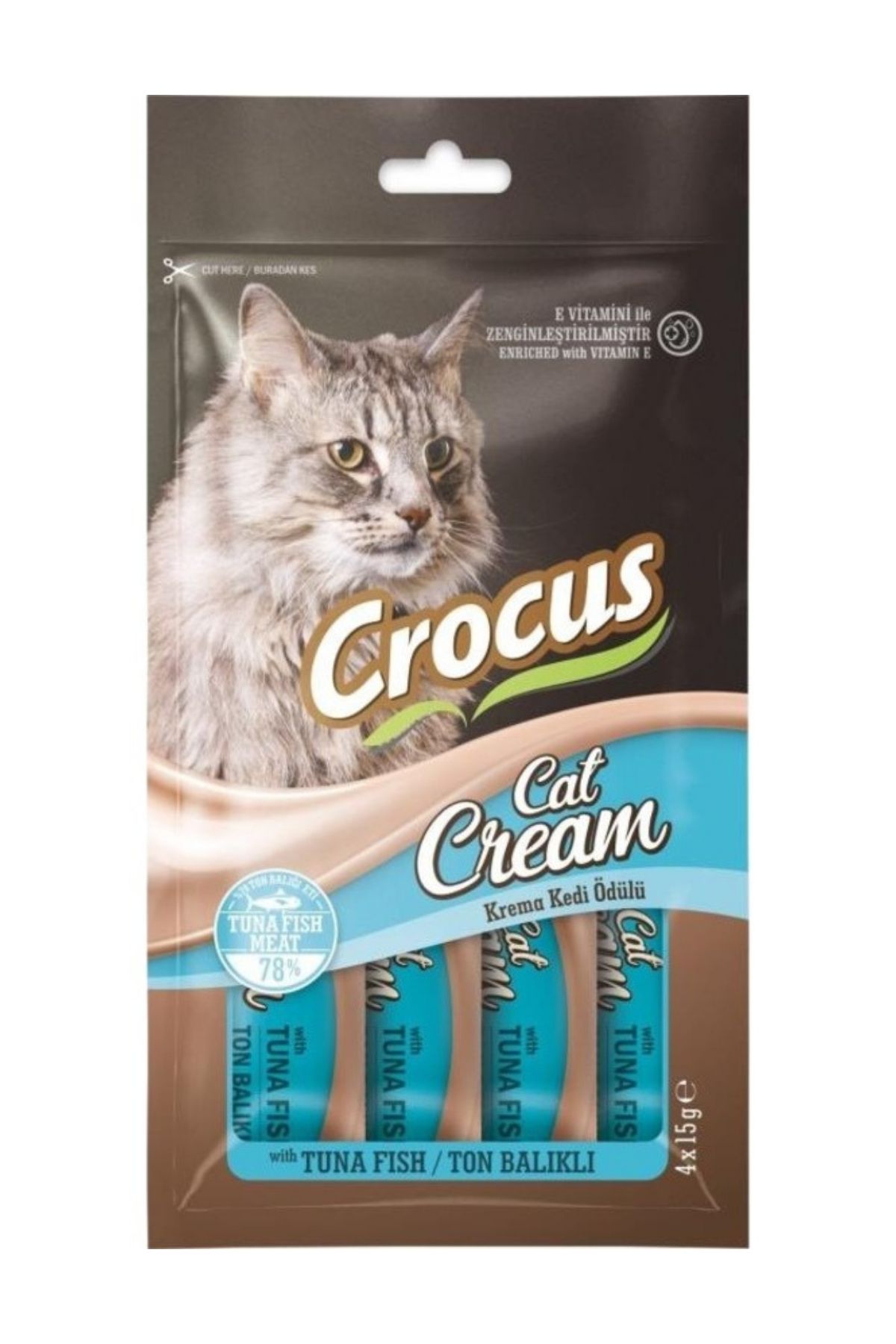 Ton Balıklı Krema Kedi Ödülü 4 x 15 Gr
