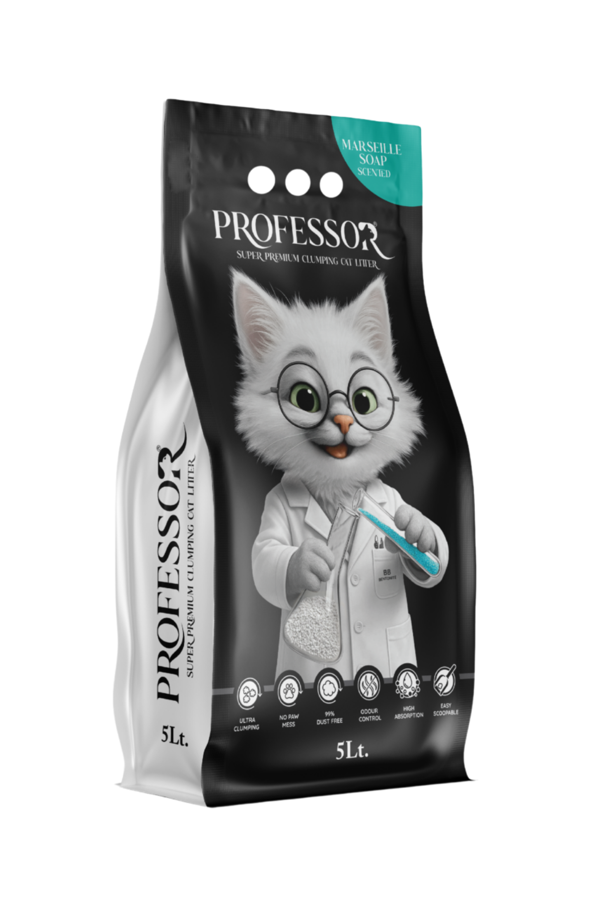 Marsilya Sabunu Kokulu Bentonit Kedi Kumu 5 Lt