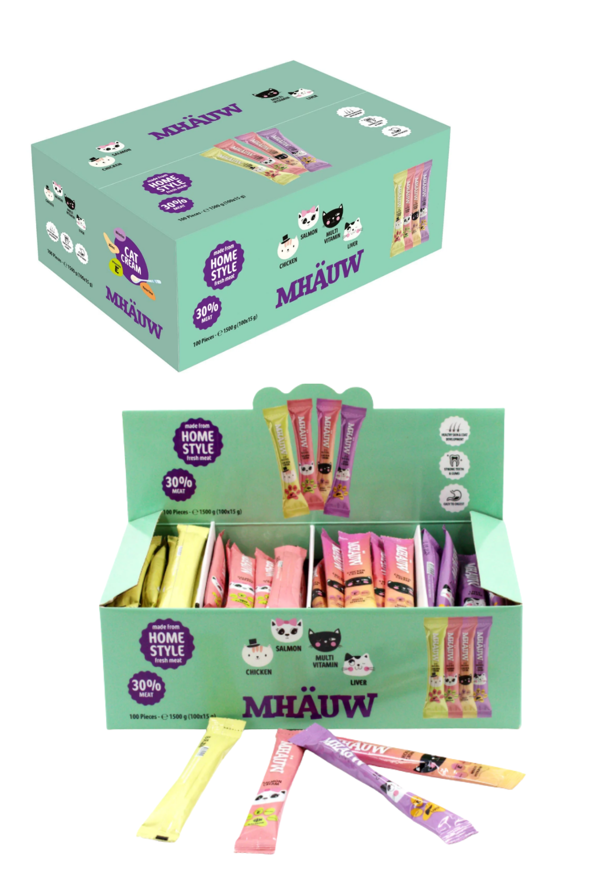 Karışık Krema Kedi Ödülü (Kutulu) 15 Gr X 100 Adet
