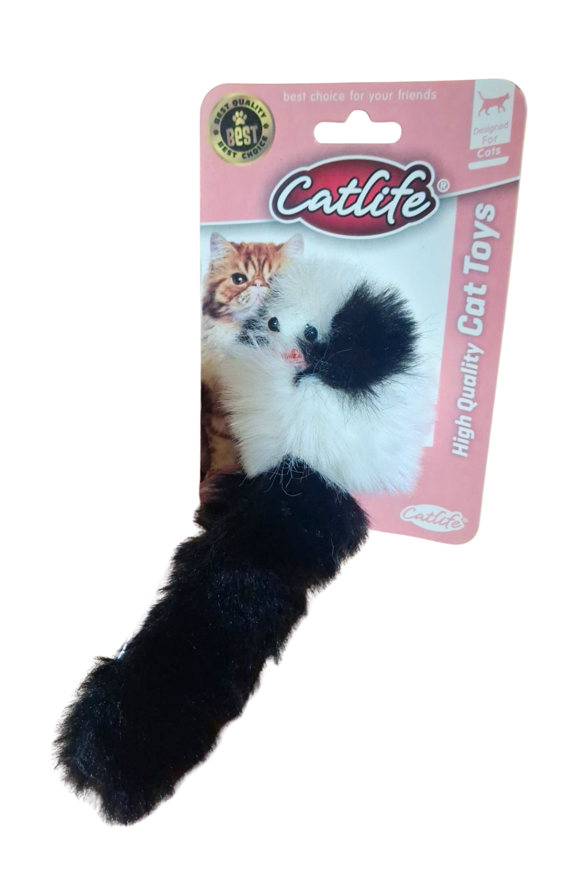Peluş Kedi Oyuncağı Siyah Beyaz